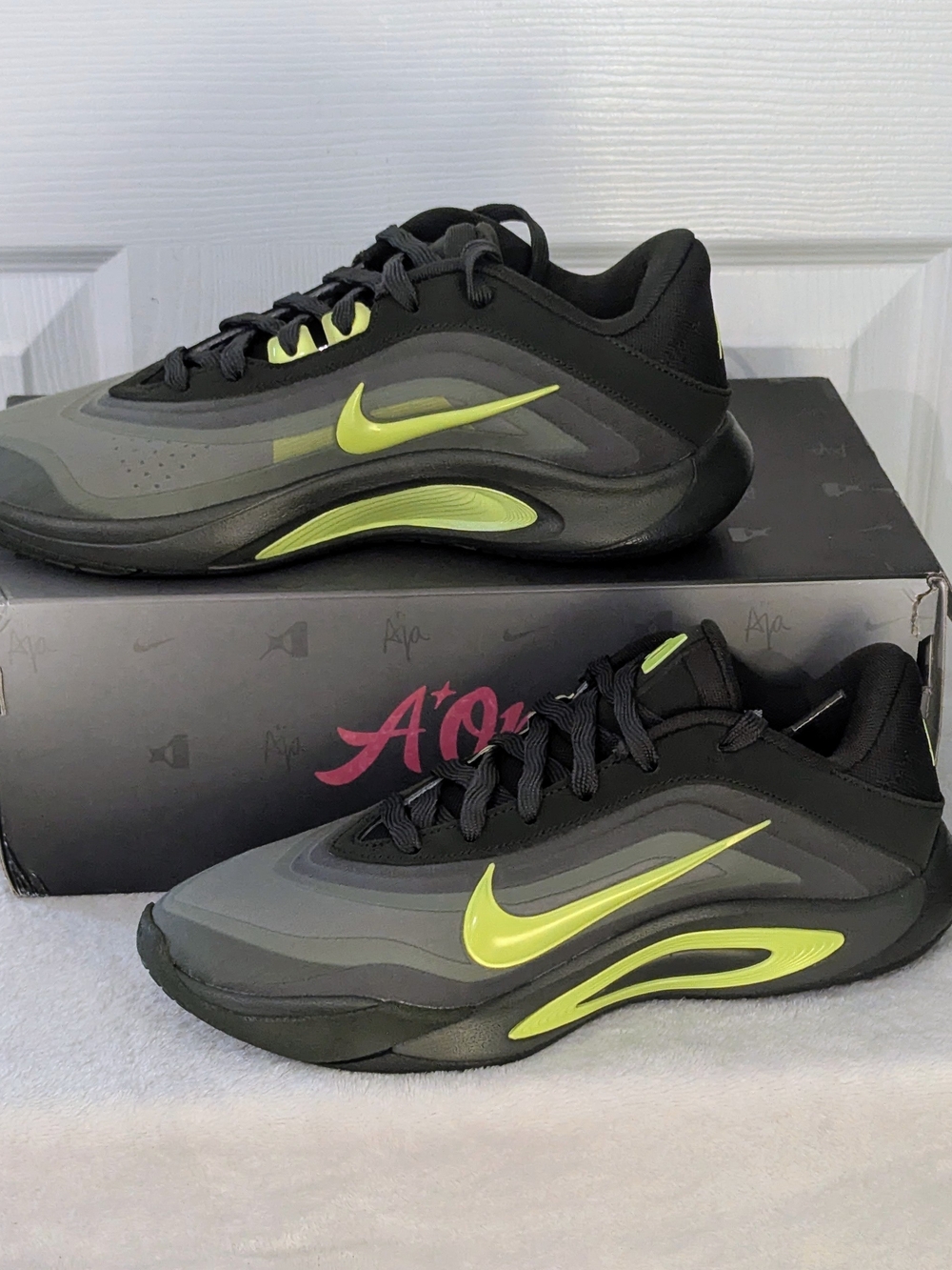 Nike A’One The Switch A’ja Wilson Sequoia Volt Basketball Shoes Women’s 8 NIB